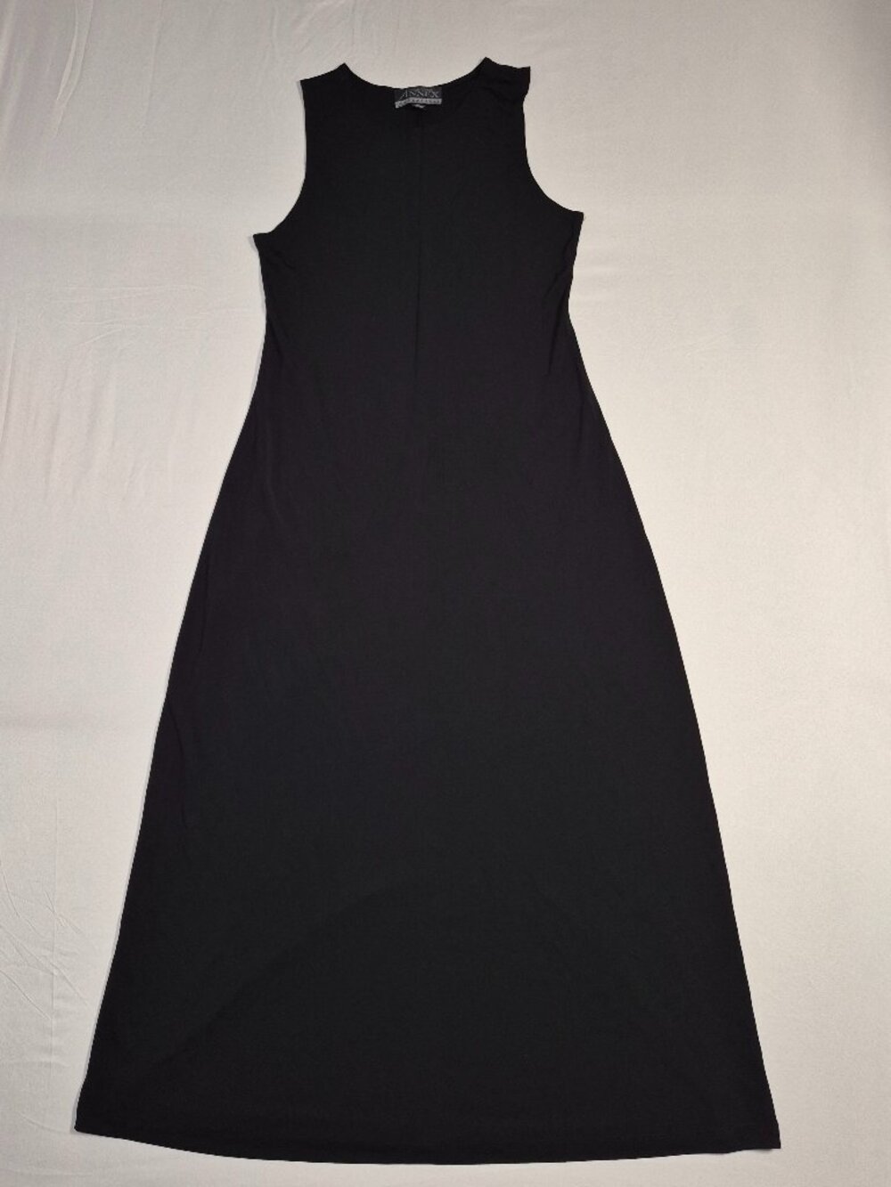 VTG Casual Corner Annex Essentials Size L Black Sleeveless Maxi Women's Dress